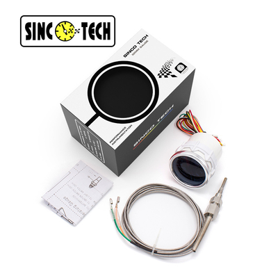 SINCOTECH 排気ガス温度計 6149T センサー ホワイト 2インチ カーオート モバイルメーター