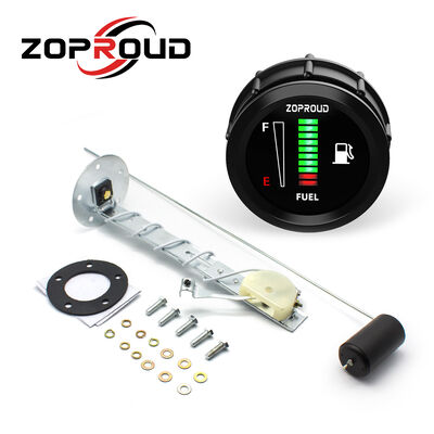ZOPROUD デジタル LED 燃料計 12V/24V